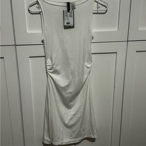 H&M white mini dress